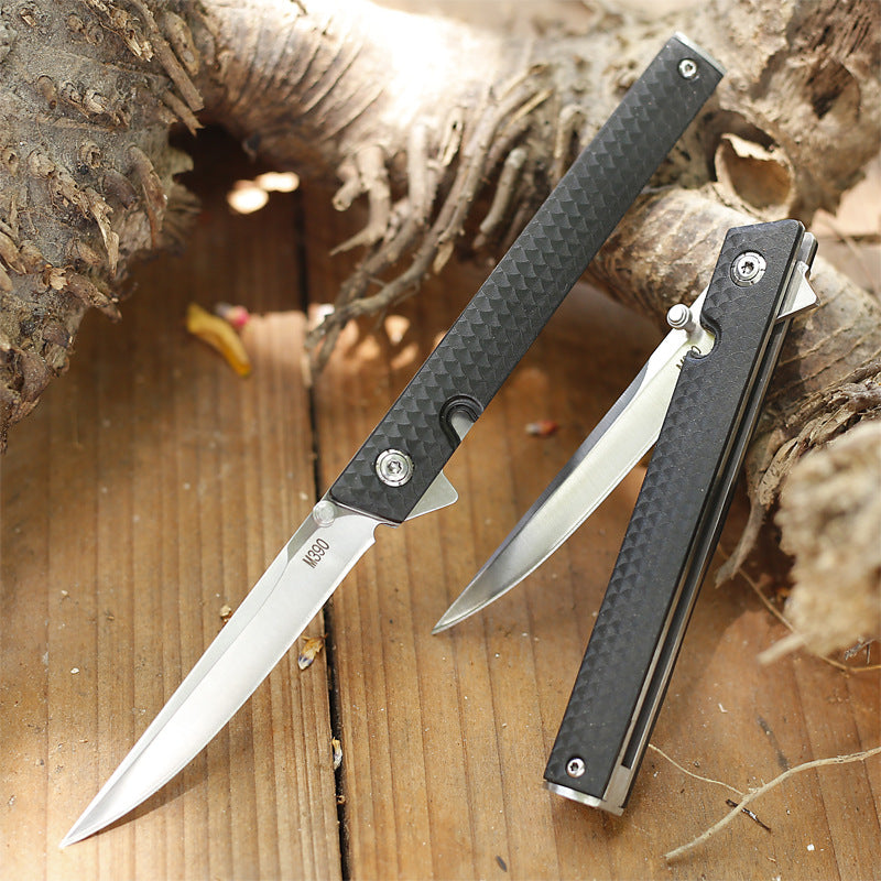 8" Stiletto Folder EDC 58HRC Blade Tactical Piercing Knife LOW PROFILE for Concealment. READ DESCRIPTION