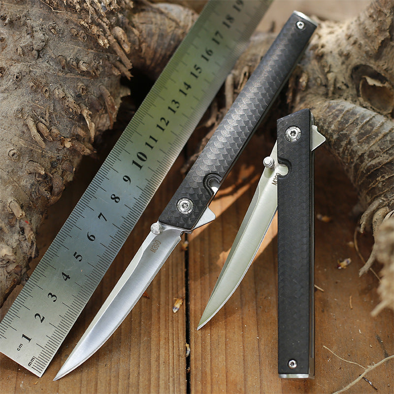 8" Stiletto Folder EDC 58HRC Blade Tactical Piercing Knife LOW PROFILE for Concealment. READ DESCRIPTION
