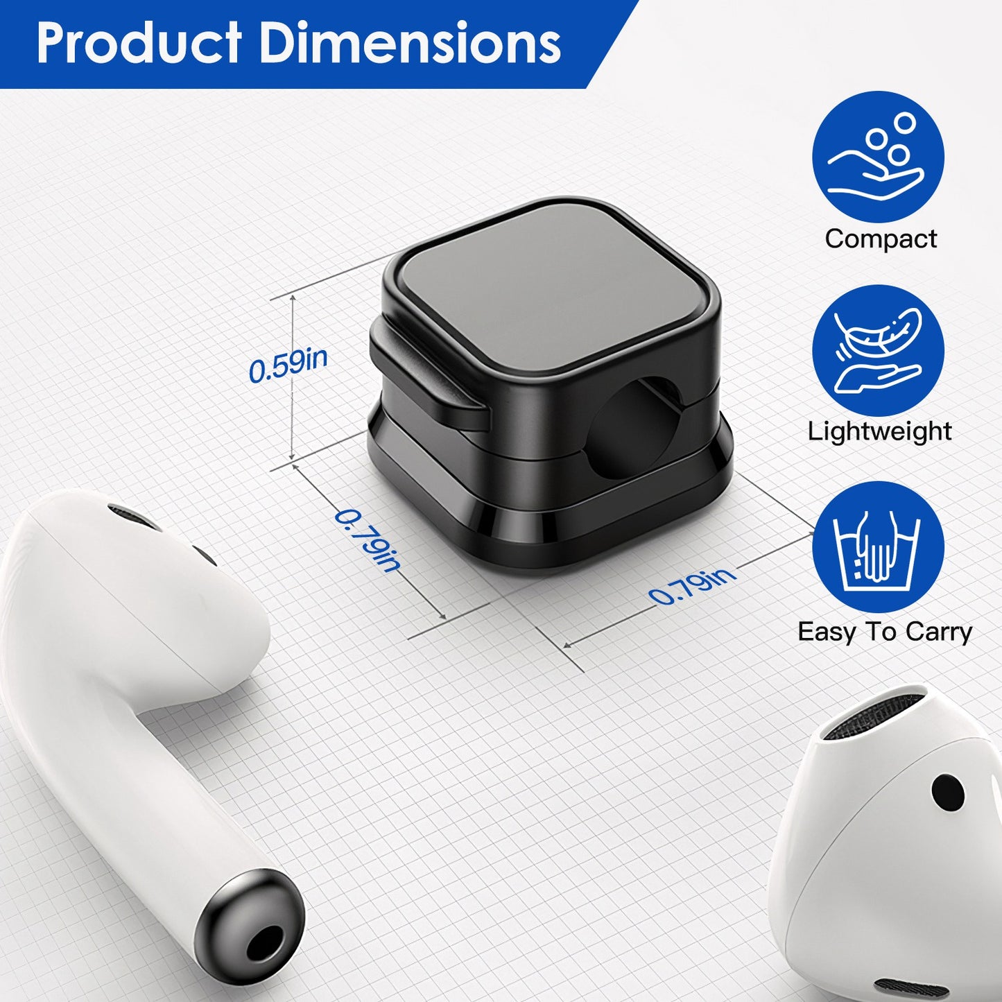 End Cable Chaos Forever – 6-Pack Magnetic Organizer